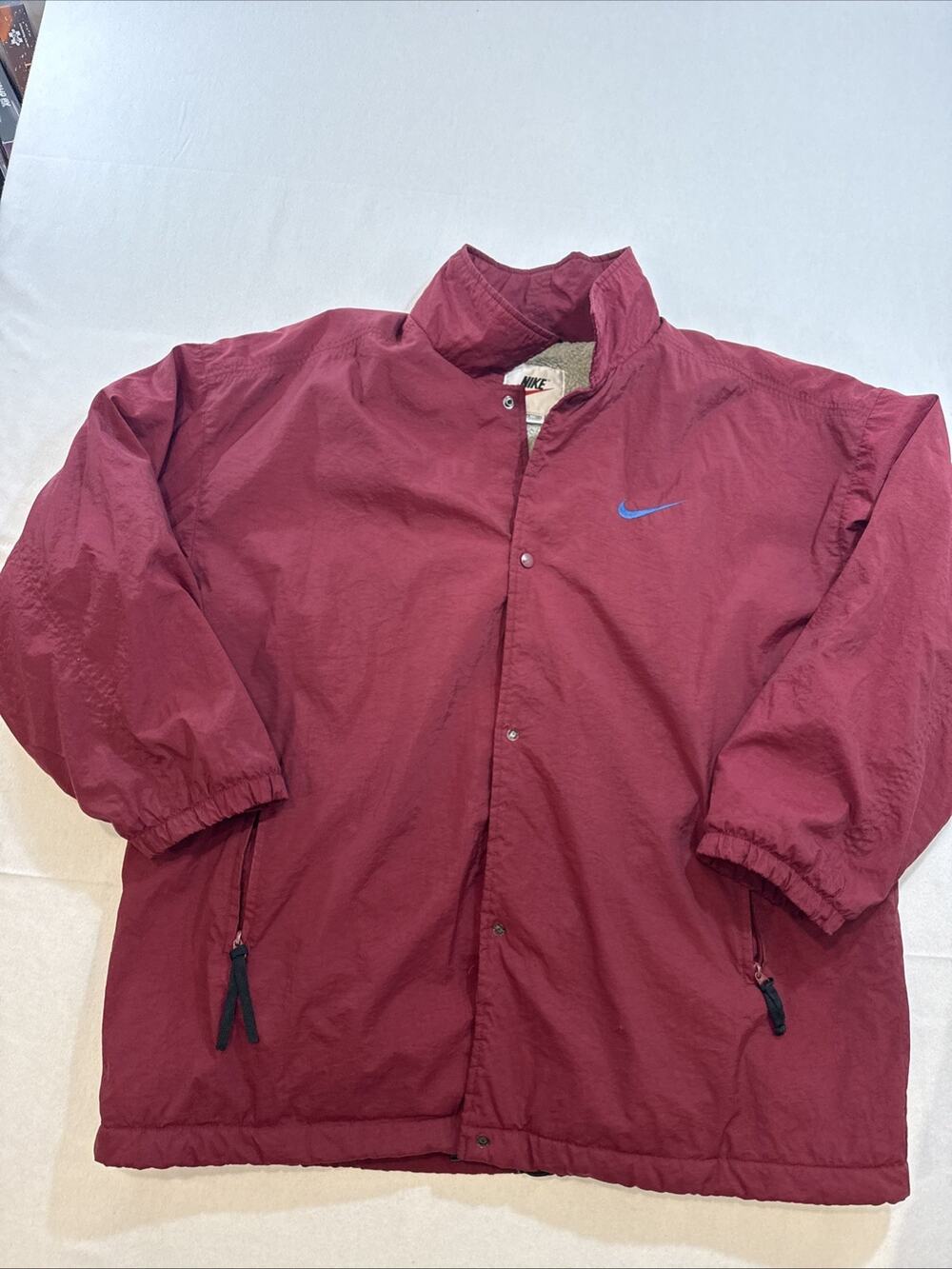 Men’s Vintage 90’s Nike Nylon Jacket Lined Oversized Coat XL